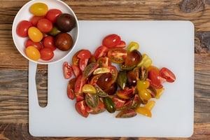 Preparazione Pasta con rucola e pomodorini - Fase 1