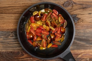 Preparazione Pasta con rucola e pomodorini - Fase 1