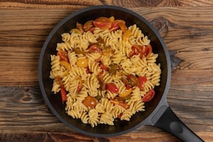 Preparazione Pasta con rucola e pomodorini - Fase 2