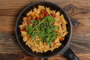 Preparazione Pasta con rucola e pomodorini - Fase 2