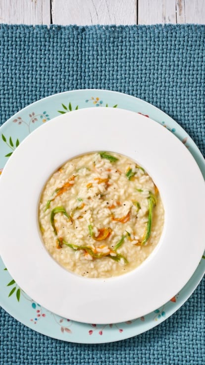 Risotto ai fiori di zucca