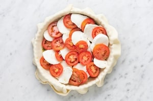 Preparazione Torta caprese salata - Fase 2