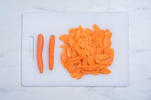 Preparazione Carote in padella - Fase 1