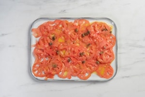 Preparazione Carpaccio di pomodori - Fase 1