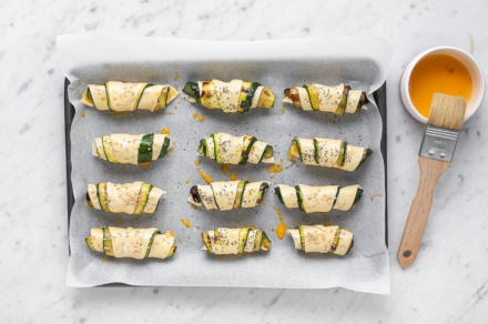 Preparazione Cornetti salati alle zucchine - Fase 3 Preparazione Cornetti salati alle zucchine - Fase 3