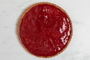 Preparazione Crostata frangipane al pistacchio e lamponi - Fase 7