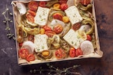 Feta al forno con verdure