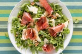 Insalata di rucola, grana, noci e culatello