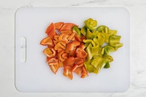 Preparazione Peperoni in padella facili e veloci - Fase 1