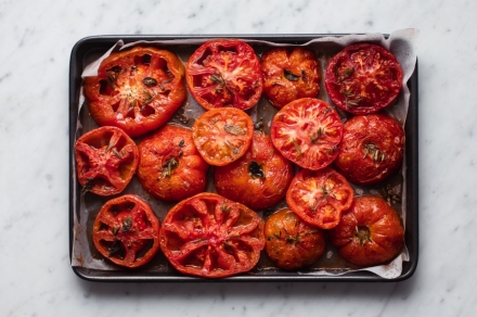Preparazione Pomodori al forno  - Fase 2 Preparazione Pomodori al forno  - Fase 2