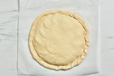 Preparazione Focaccia in padella con le zucchine - Fase 5 Preparazione Focaccia in padella con le zucchine - Fase 5