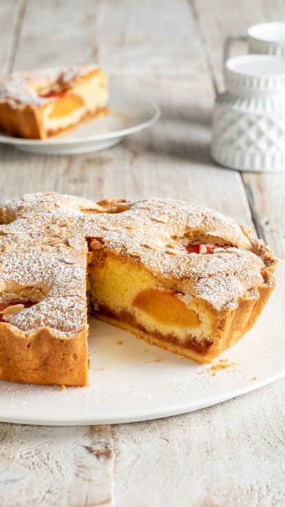 Torta alle pesche