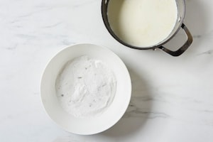 Preparazione Crema pasticciera senza uova - Fase 2