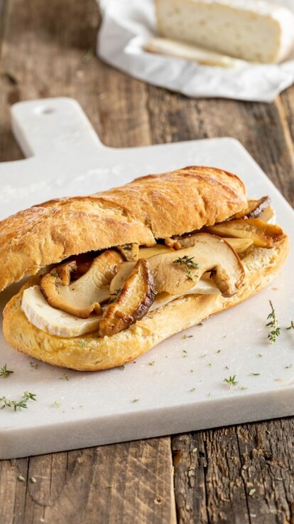 Panino gourmet con porcini