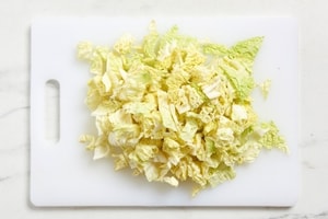 Preparazione Zucca e verza in padella con uovo al tegamino - Fase 1