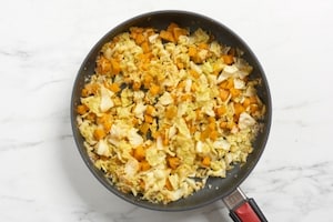 Preparazione Zucca e verza in padella con uovo al tegamino - Fase 2