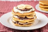 Pancake alla banana e cioccolato