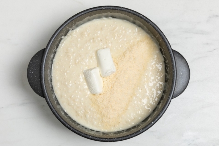 Preparazione Risotto ai quattro formaggi - Fase 3 Preparazione Risotto ai quattro formaggi - Fase 3