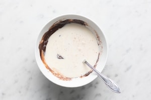 Preparazione Trancetti al cioccolato e castagne - Fase 1