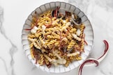 Fusilli al radicchio, speck e taleggio