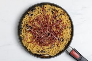 Preparazione Fusilli al radicchio, speck e taleggio - Fase 6