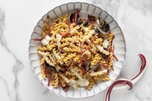 Preparazione Fusilli al radicchio, speck e taleggio - Fase 6