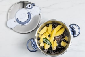 Preparazione Insalata di polpo e patate in pentola a pressione - Fase 2