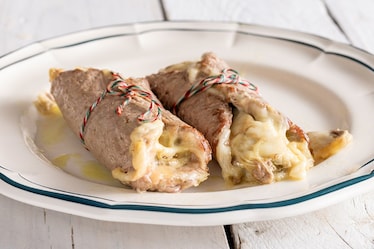 Involtini di svizzera con carciofi