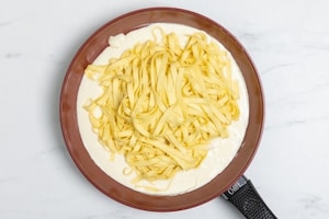 Preparazione Vol au vent ripieno di tagliatelle - Fase 2