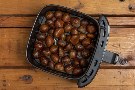 Preparazione Castagne con friggitrice ad aria - Fase 3 Preparazione Castagne con friggitrice ad aria - Fase 3