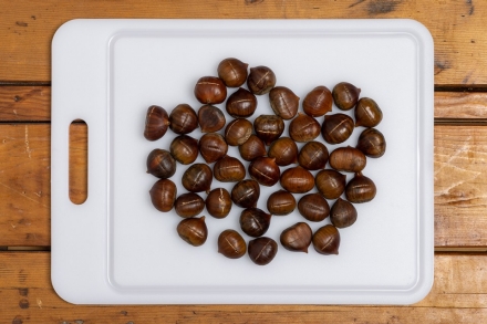 Preparazione Castagne con friggitrice ad aria - Fase 2 Preparazione Castagne con friggitrice ad aria - Fase 2