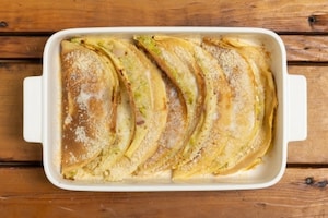 Preparazione Crepes ai porri, pancetta e pecorino dolce - Fase 6