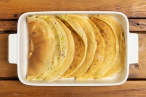 Preparazione Crepes ai porri, pancetta e pecorino dolce - Fase 5