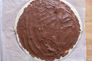 Preparazione Fiocco di neve di pasta sfoglia alla Nutella - Fase 1