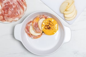 Preparazione Parmigiana di zucca, provola e pancetta - Fase 2