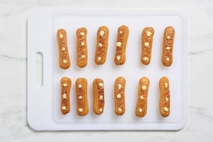 Preparazione Éclair al cioccolato bianco - Fase 5