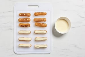Preparazione Éclair al cioccolato bianco - Fase 5