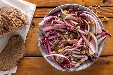 Insalata di radicchio e acciughe