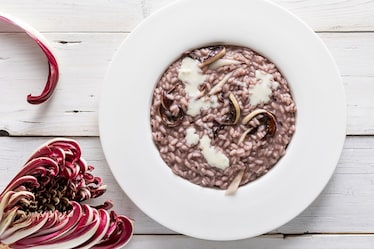 Risotto al radicchio e gorgonzola