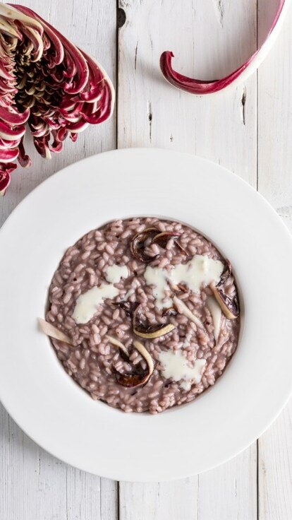 Risotto al radicchio e gorgonzola