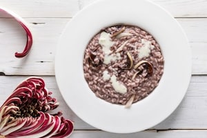 Preparazione Risotto al radicchio e gorgonzola - Fase 6