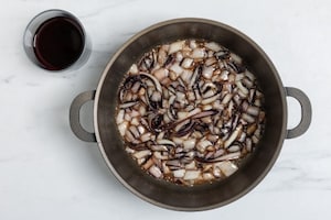 Preparazione Risotto al radicchio e gorgonzola - Fase 2