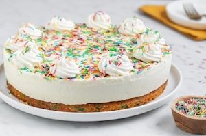 Preparazione Torta di compleanno Funfetti cheesecake - Fase 5