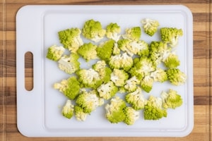 Preparazione Broccolo romanesco in padella - Fase 1