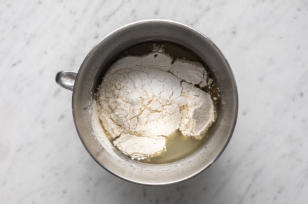 Preparazione Ciambellone senza uova - Fase 2 Preparazione Ciambellone senza uova - Fase 2