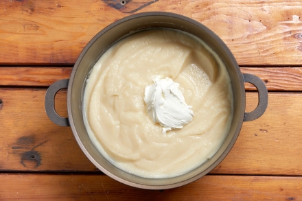 Preparazione Crema di sedano rapa  - Fase 4 Preparazione Crema di sedano rapa  - Fase 4