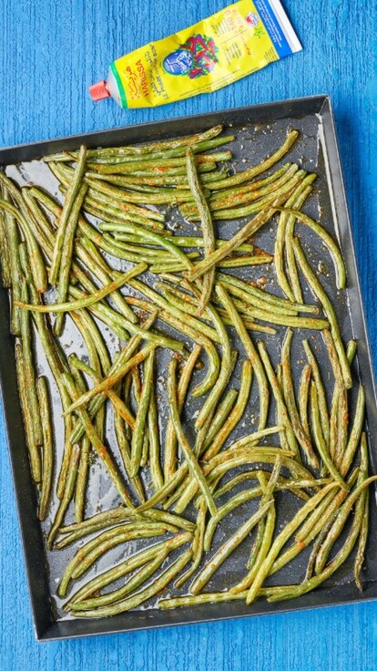 Fagiolini al forno con harissa