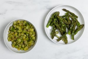 Preparazione Flan di asparagi - Fase 2