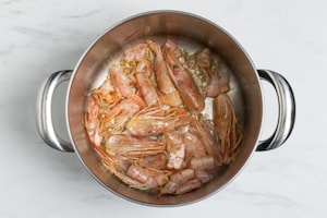 Preparazione Brodo di gamberi - Fase 1