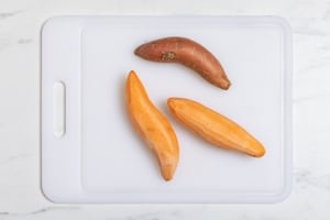 Preparazione Chips di patate dolci - Fase 1